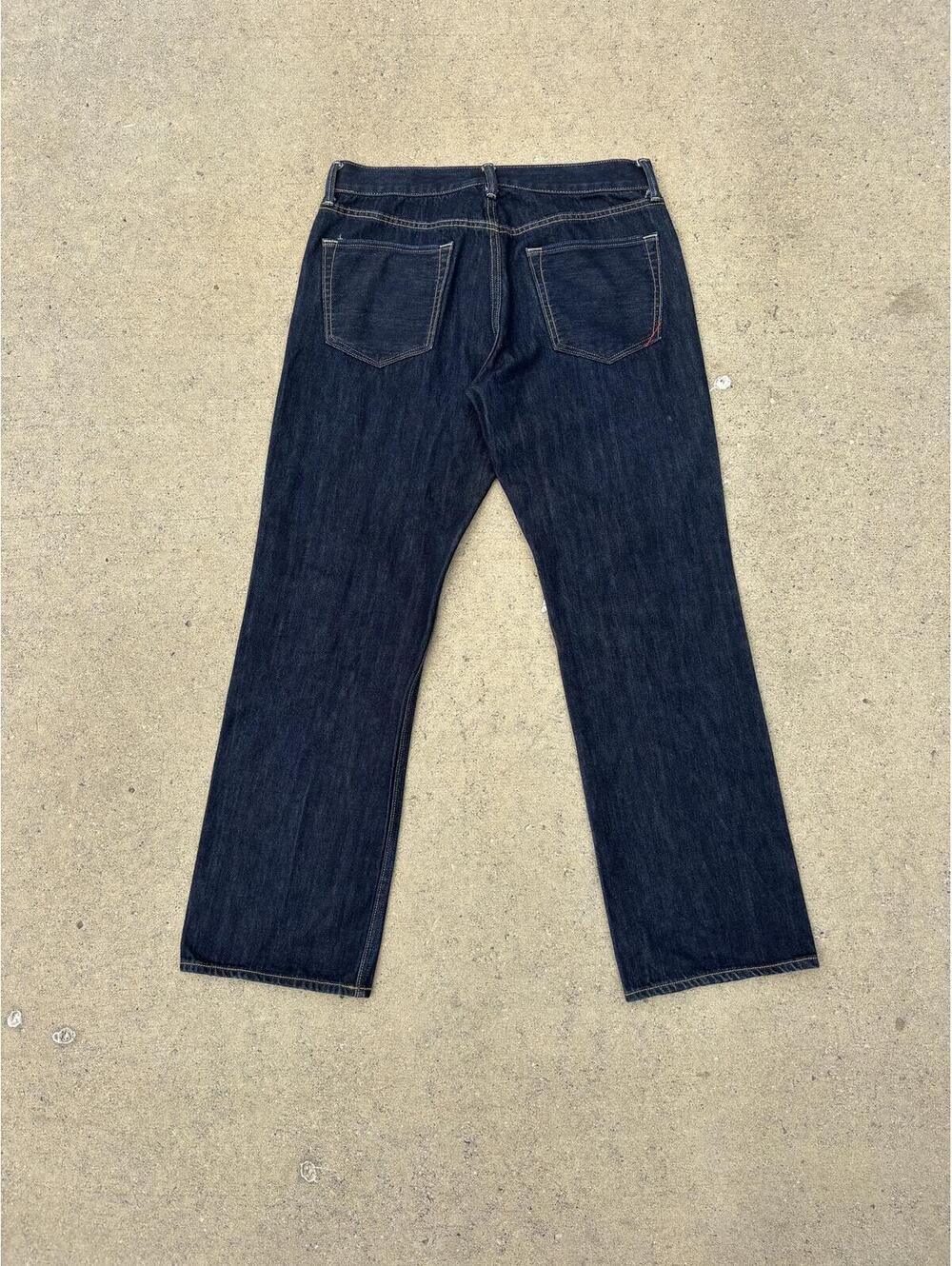 Raw Dark Selvage Denim Banana Republic Straight Fit Jeans